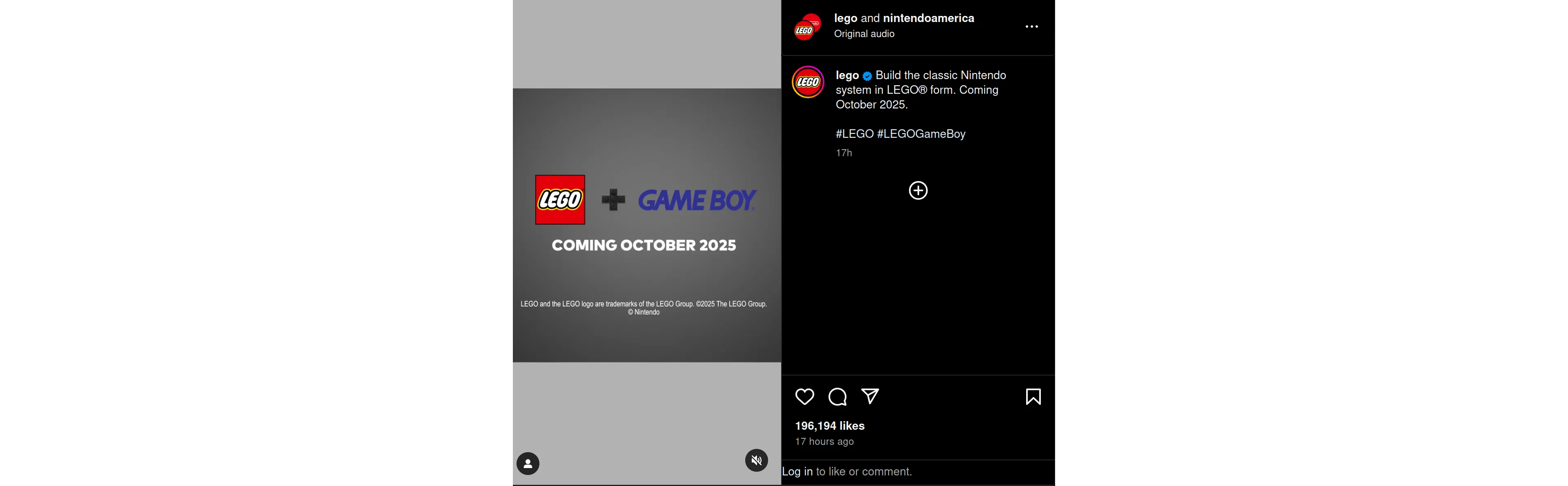 De orginele gameboy in lego?